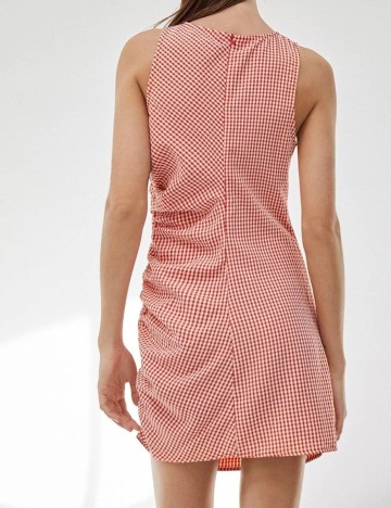 Rochie scurta SHEIN, alb/rosu