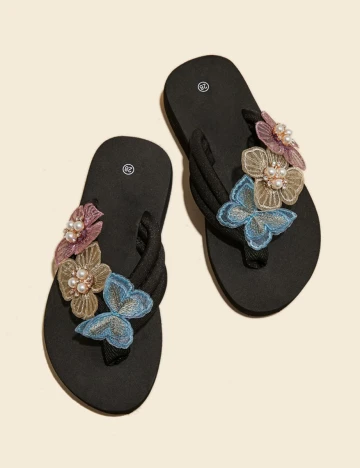 Slapi Shein Kids, negru
