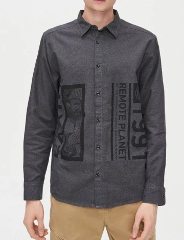 Camasa CROPP, gri