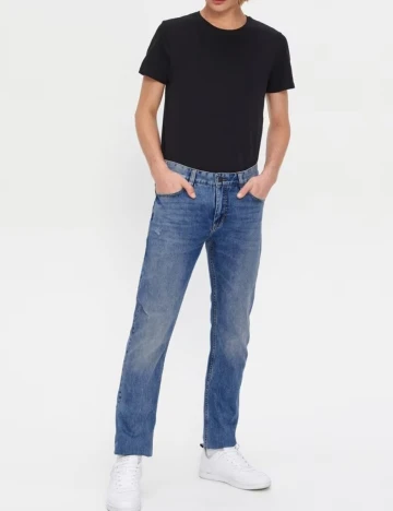 Blugi House Brand, albastru denim