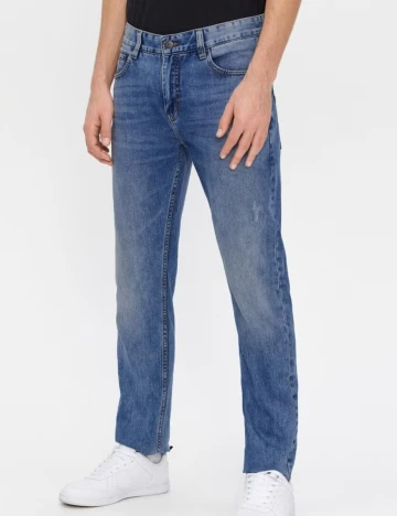 Blugi House Brand, albastru denim