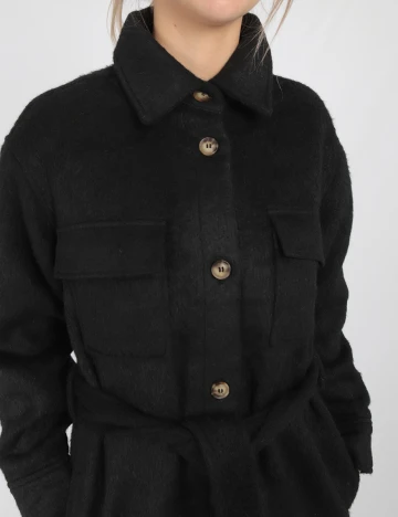 Palton BUBBLEROOM, negru