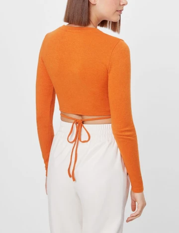 Top Bershka, portocaliu