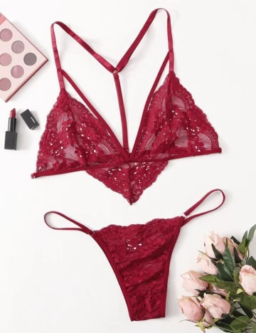 Set lenjerie SHEIN CURVE, rosu