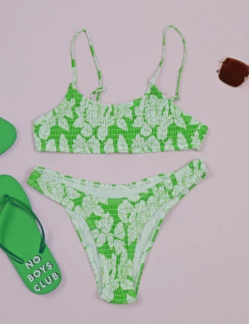 Costum de baie SHEIN, verde