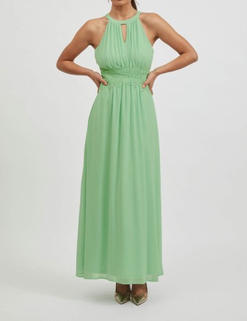 Rochie lunga Vila, verde, 36
