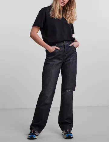 Blugi Pieces, negru