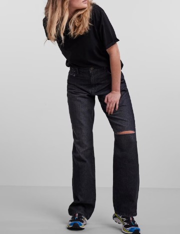 Blugi Pieces, negru