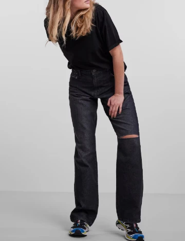 Blugi Pieces, negru