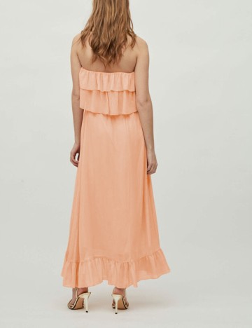 Rochie lunga Vila, piersica