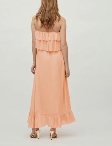 Rochie lunga Vila, piersica
