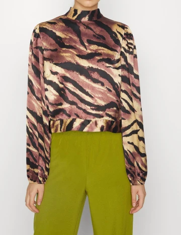 Bluza Pieces, maro