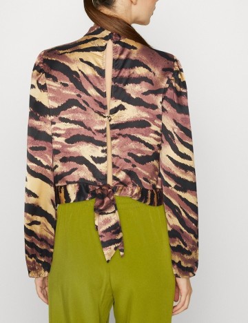 Bluza Pieces, maro