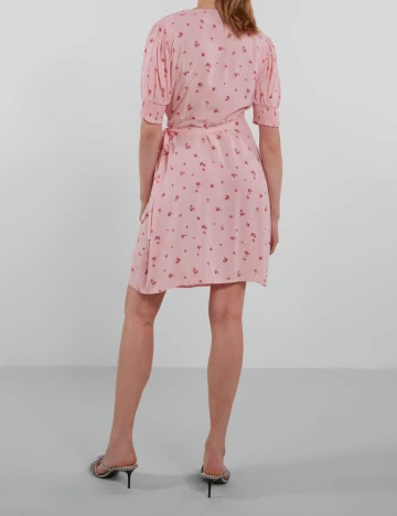 Rochie scurta Pieces, roz