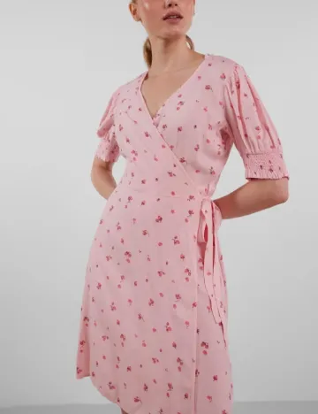 Rochie scurta Pieces, roz
