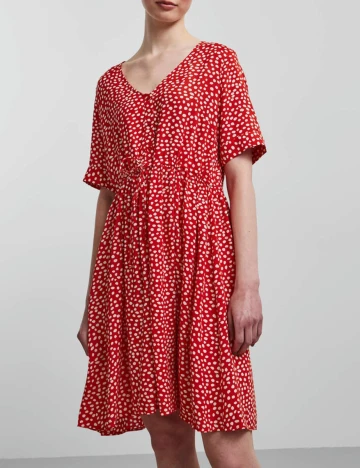 Rochie Scurta Pieces, rosu