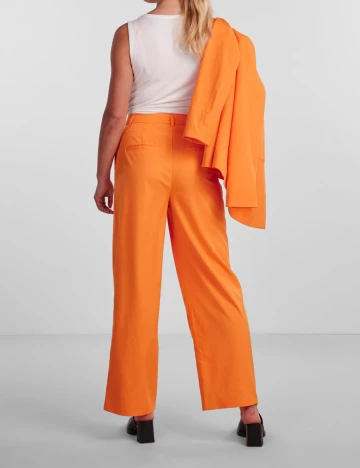 Pantaloni Pieces, portocaliu