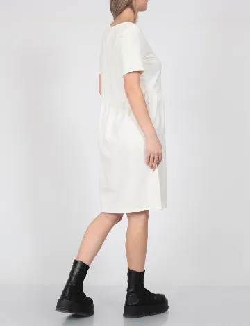 Rochie scurta Pieces, ecru