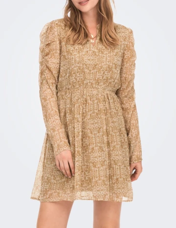 Rochie scurta Only, maro