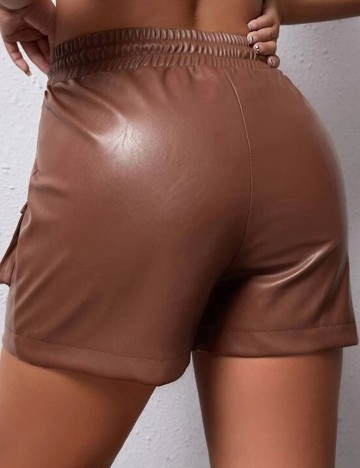 Pantaloni scurti SHEIN, maro