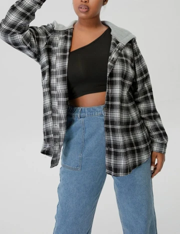 Jacheta SHEIN CURVE, alb/negru