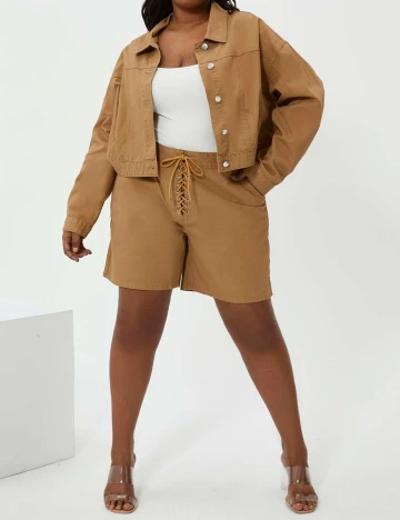 Compleu SHEIN CURVE, maro