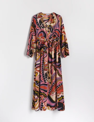 Rochie lunga Reserved, mix culori Mix culori