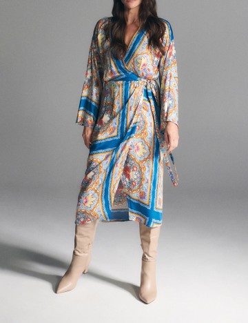 Rochie medie Reserved, albastru, 38