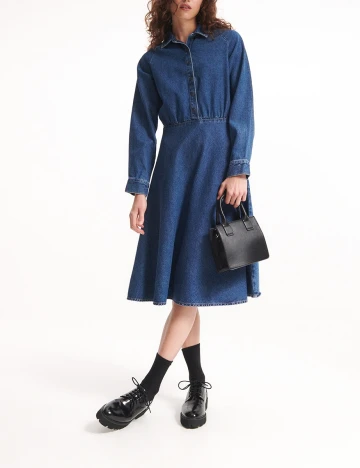 Rochie medie Reserved, albastru