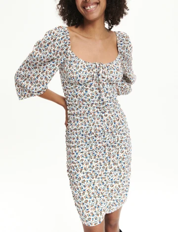 Rochie scurta Reserved, alb