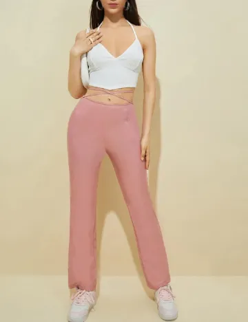 Pantaloni SHEIN, roz