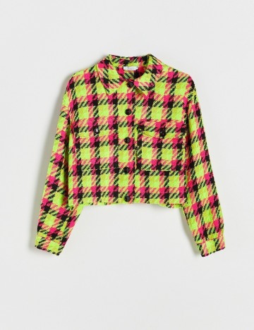 Jacheta Reserved, verde neon