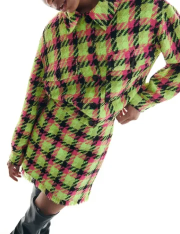 Jacheta Reserved, verde neon