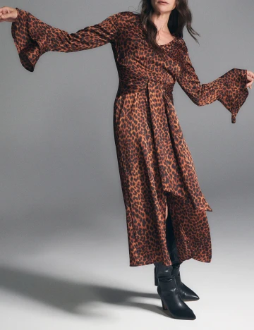 Rochie lunga Reserved, animal print