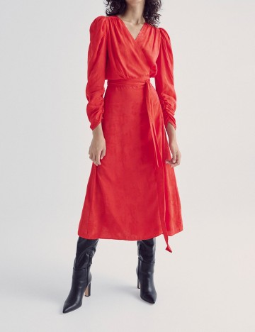 Rochie medie Reserved, rosu