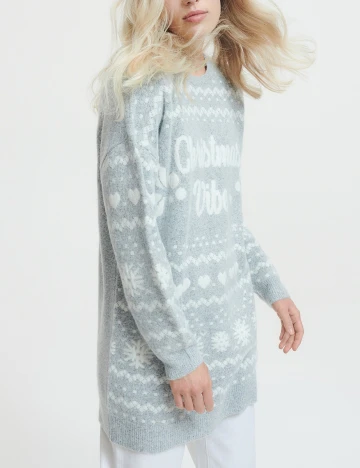 Rochie scurta Reserved, gri Gri