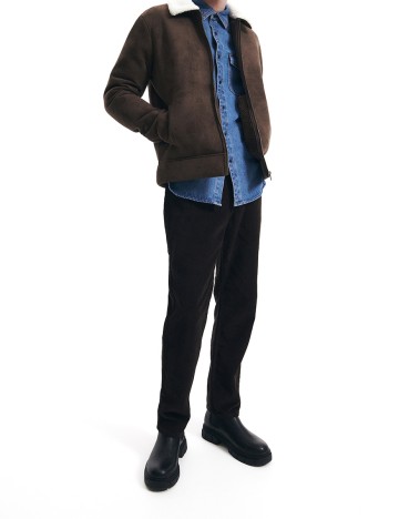 Pantaloni Reserved, maro, M