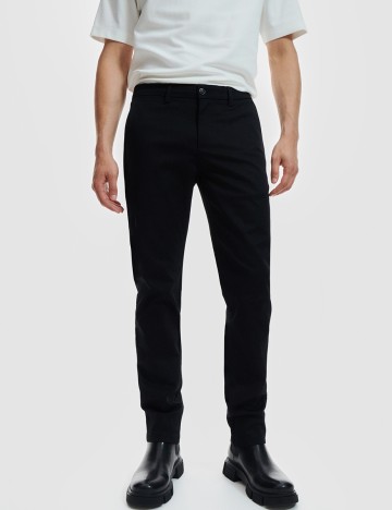 Pantaloni Reserved, negru