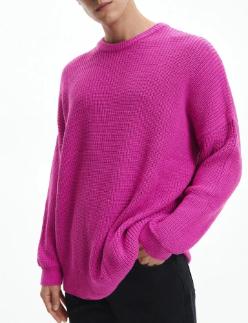 Pulover Reserved, magenta