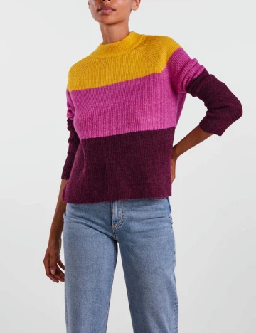 Pulover Pieces, mix culori
