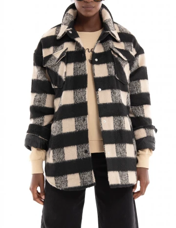 Jacheta Noisy May, crem/negru