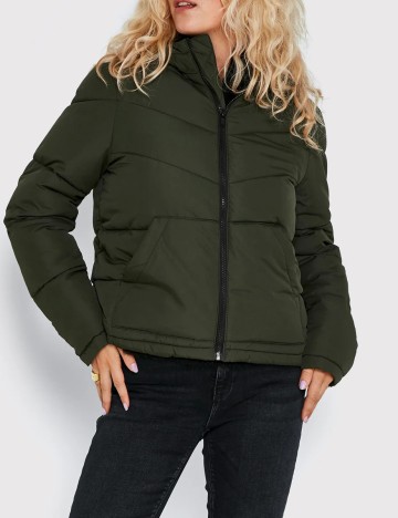 Geaca Noisy May, verde inchis