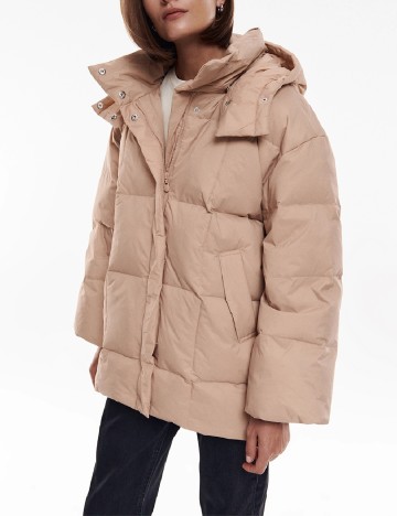 Geaca Reserved, crem, L