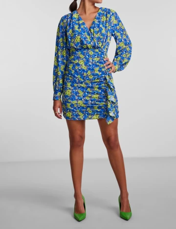 Rochie scurta Pieces, albastru