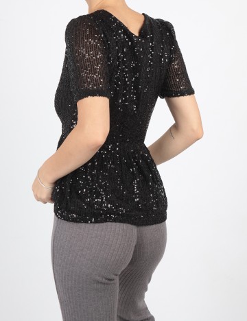 Bluza Pieces, negru