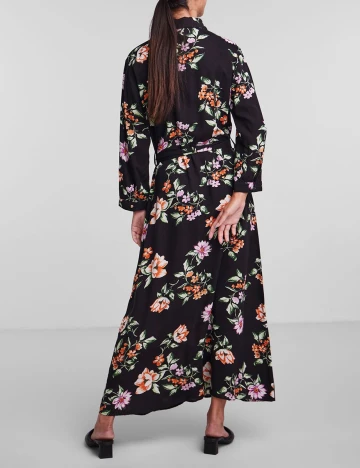 Rochie lunga Pieces, negru