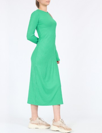 Rochie medie Pieces, verde