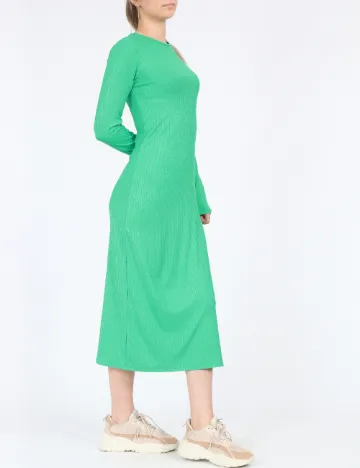 Rochie medie Pieces, verde