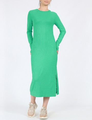 Rochie medie Pieces, verde