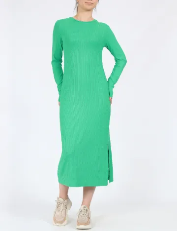 Rochie medie Pieces, verde